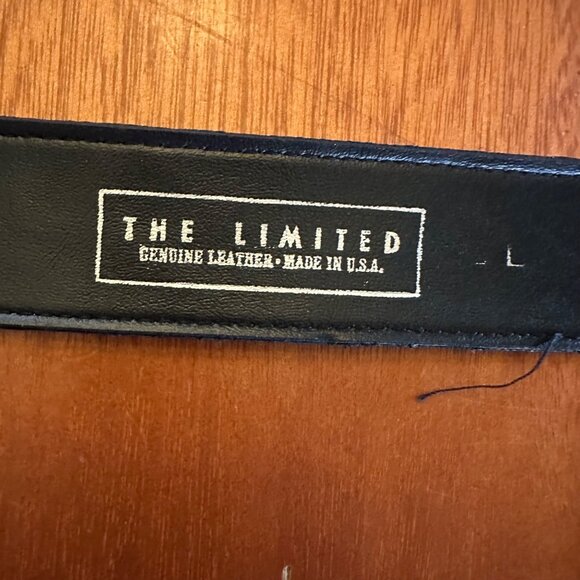 The Limited Black Genuine Leather Belt With Silver-Tone Western Buckle & Accents - Picture 6 of 7